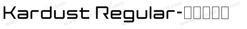 Kardust Regular字体转换